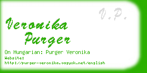 veronika purger business card